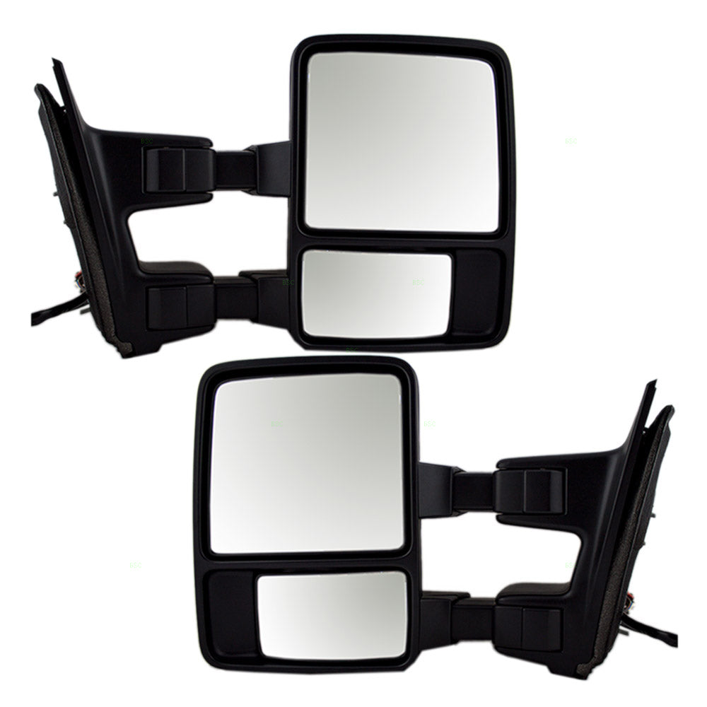 Power Towing Mirror for 2008 F-250 Super Duty Extendable Turn Signal Indicator Heated for 2008 F-350 Super Duty 8C3Z17683BC Set FO1320341