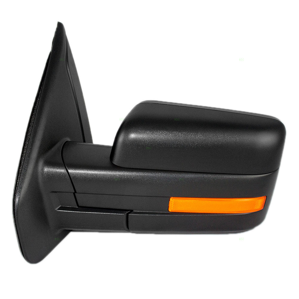 Power Mirror for 2009-2014 F-150 Reflector Pedestal Type Turn Signal Indicator Heated 9L3Z17683CB Left FO1320349