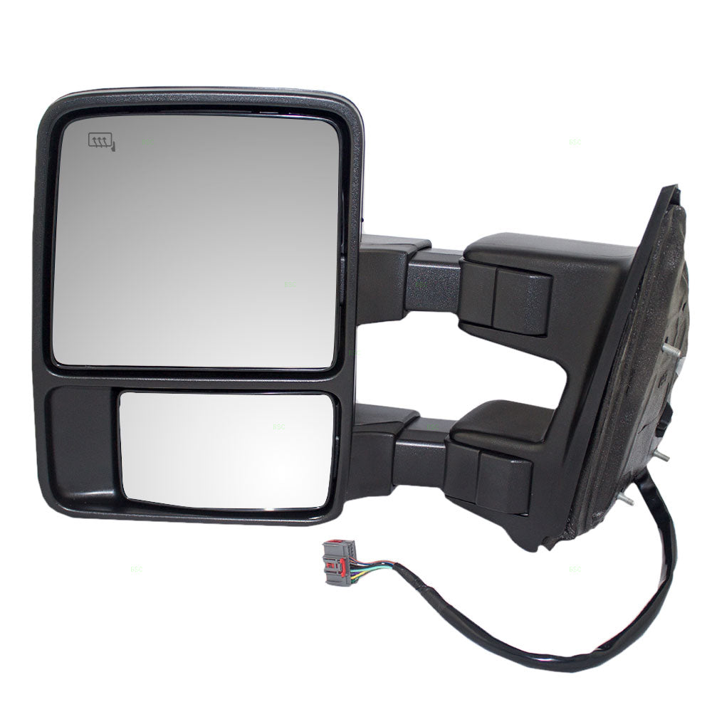 Power Towing Mirror for 2008-2010 F-250 Super Duty Extendable Turn Signal Indicator Memory Heated for 2008-2010 F-350 Super Duty 7C3Z17683EC Left FO1320356