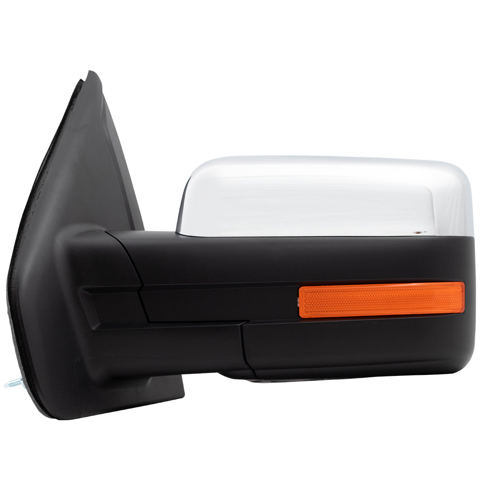 Power Mirror for 2009-2014 F-150 Pedestal Type Turn Signal Indicator Memory Heated Manual Fold 9L3Z17683GA Left FO1320355