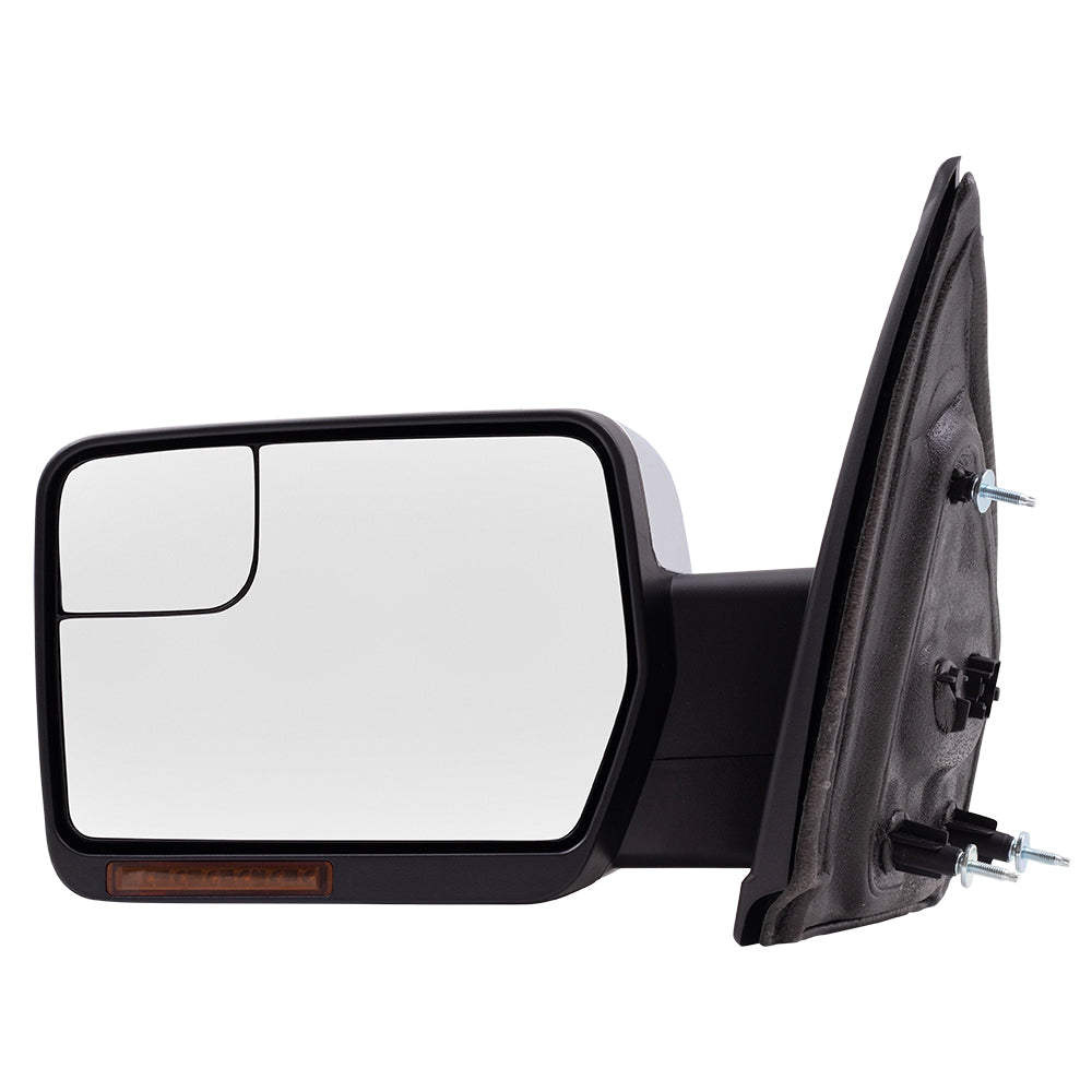 Power Mirror for 2009-2014 F-150 Pedestal Type Turn Signal Indicator Memory Heated Manual Fold BL3Z17683GA Left FO1320406