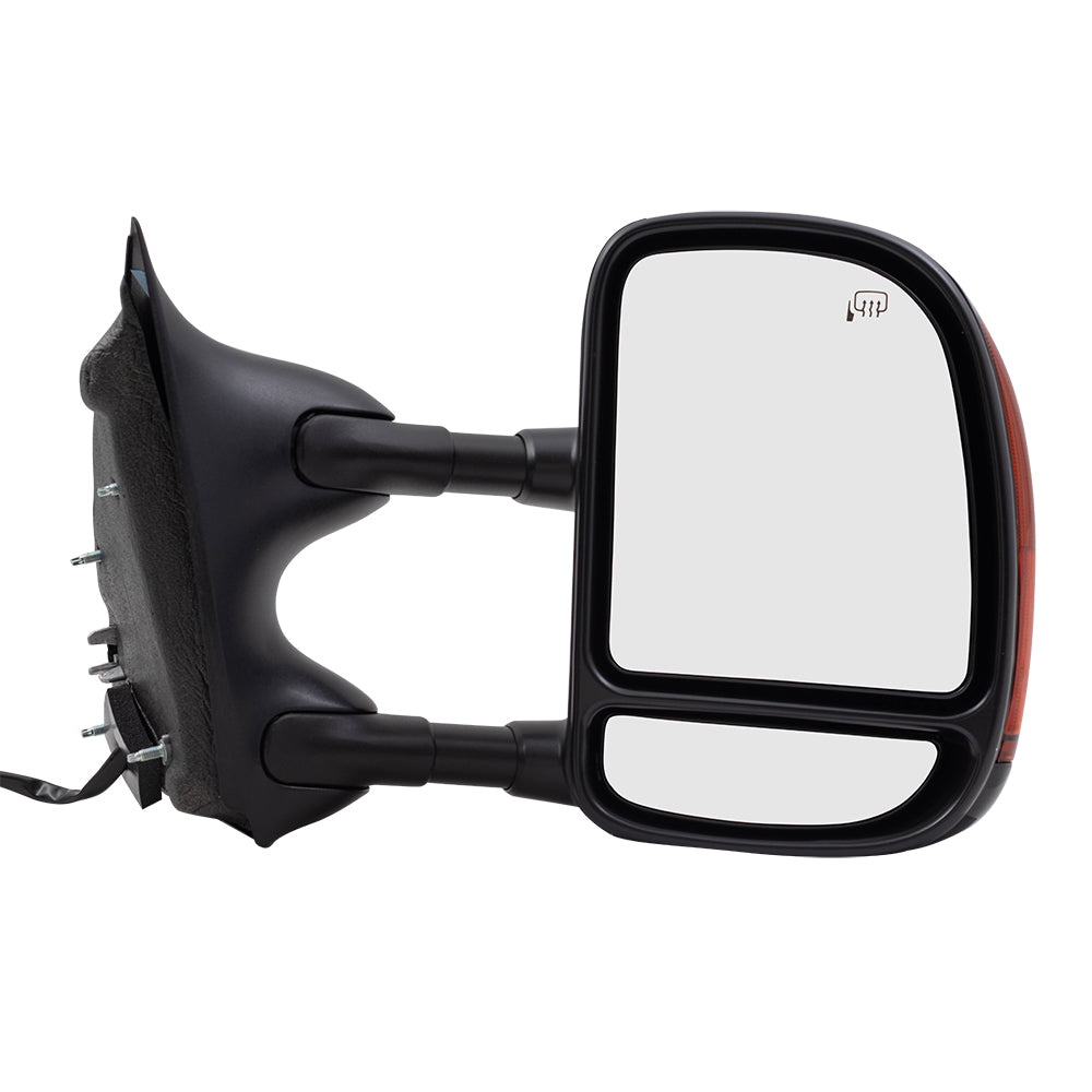 Power Towing Mirror for 2003-2005 Excursion Extendable Dual Arms-Double Swing Turn Signal Indicator Heated for 2003-2007 F-250 Super Duty for 2003-2007 F-350 Super Duty 4C3Z17D742CAA Right FO1321274