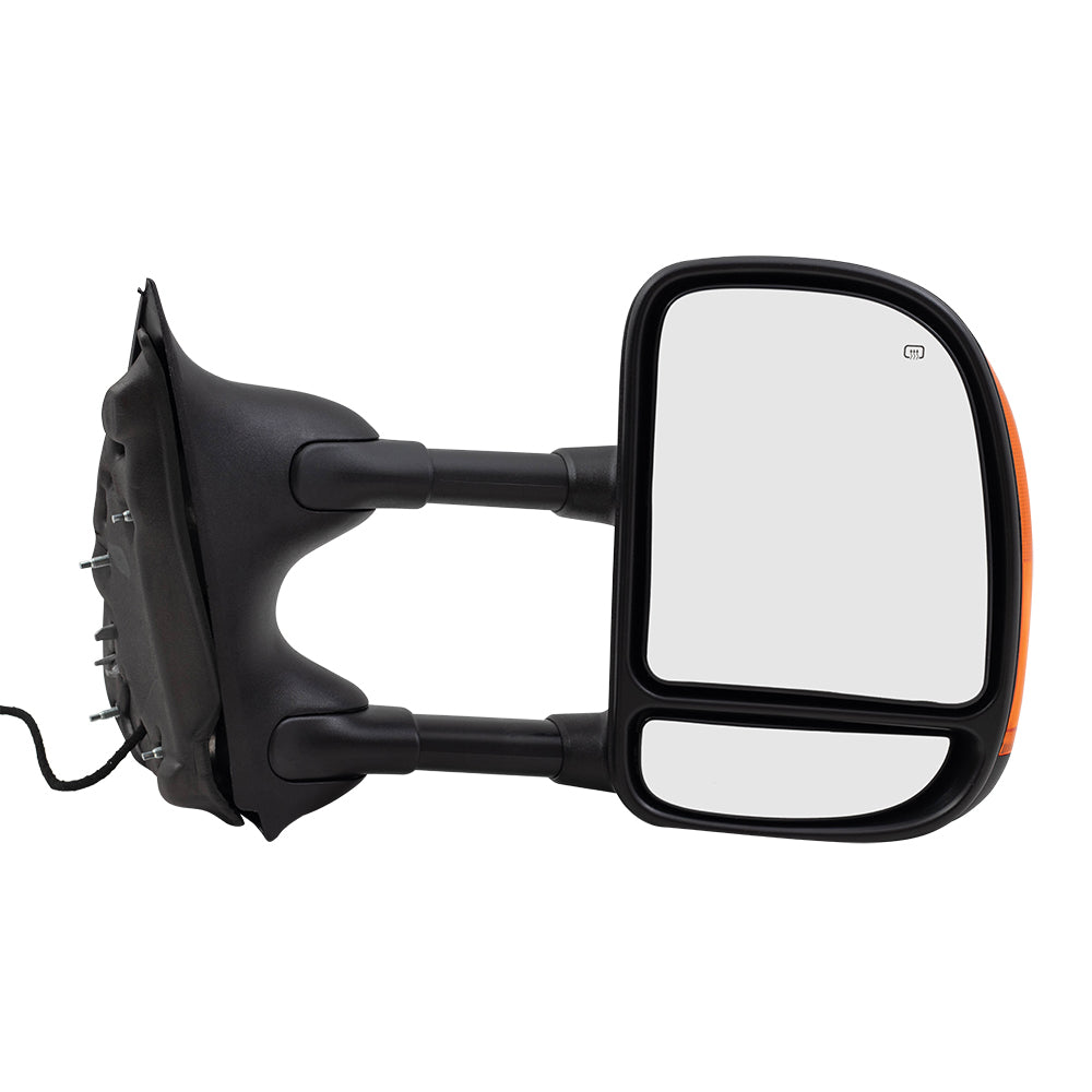 Power Mirror for 2003-2005 Excursion Extendable Dual Arms-Double Swing Performance Upgr Turn Signal Indicator Heated for 2003-2007 F-250 Super Duty for 2003-2007 F-350 Super Duty 5C3Z17683EAA Set