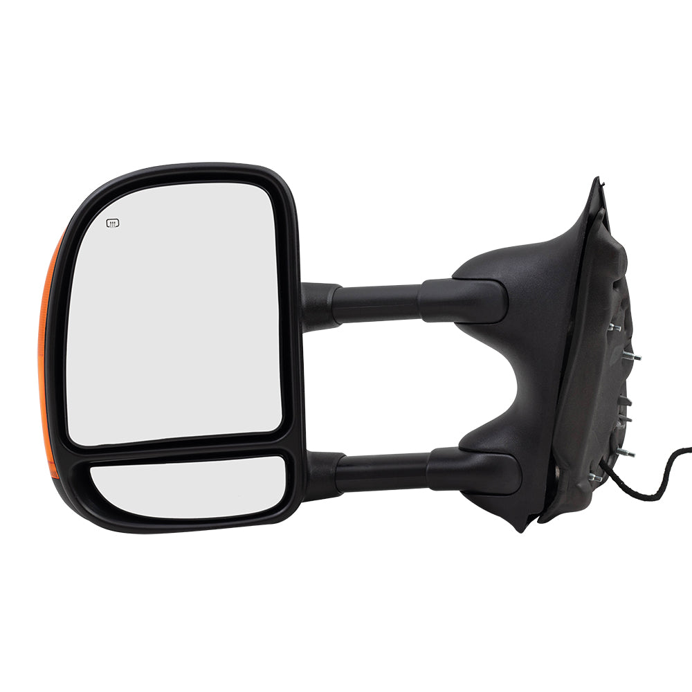 Power Mirror for 2003-2005 Excursion Extendable Dual Arms-Double Swing Performance Upgr Turn Signal Indicator Heated for 2003-2007 F-250 Super Duty for 2003-2007 F-350 Super Duty 5C3Z17683EAA Left