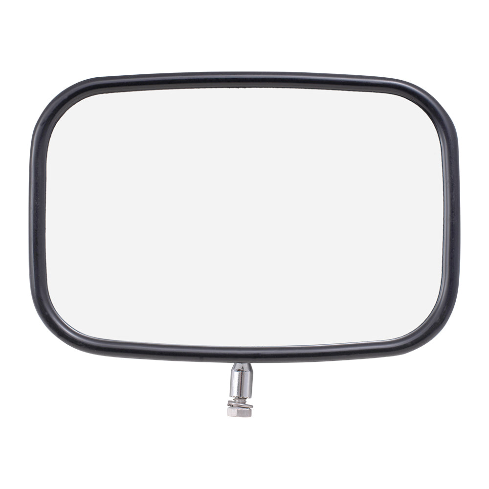 Pair of Manual Side View Chrome Mirrors with Metal Housing Replacement for 1980-1997 F100 F150 F250 F350 Pickup 1980-1996 Bronco