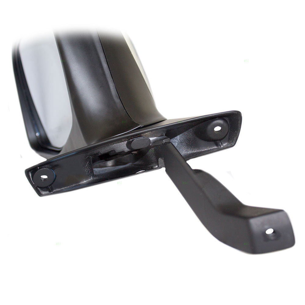 Drivers Manual Side View Paddle Type Mirror Black & Chrome Replacement for 1992-1997 F150 F250 F350 Pickup Truck 1992-1996 Bronco
