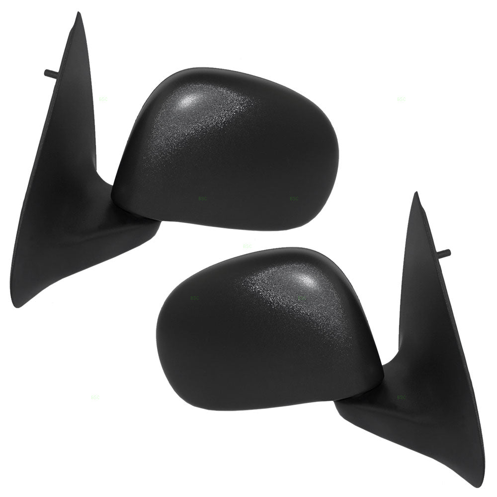Brock Replacement Driver and Passenger Side Manual Mirrors Textured Black Compatible with 1997-2002 F-150 Built through 2/10/2002 ONLY & 1997-1999 F-250 Light Duty