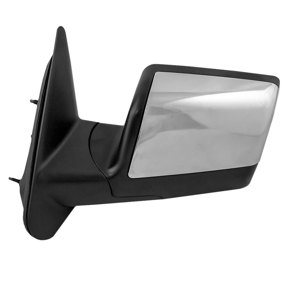 Manual Mirror for 2006-2011 Ranger Textured Base/Chrome Cover 8L5Z17683EA Left