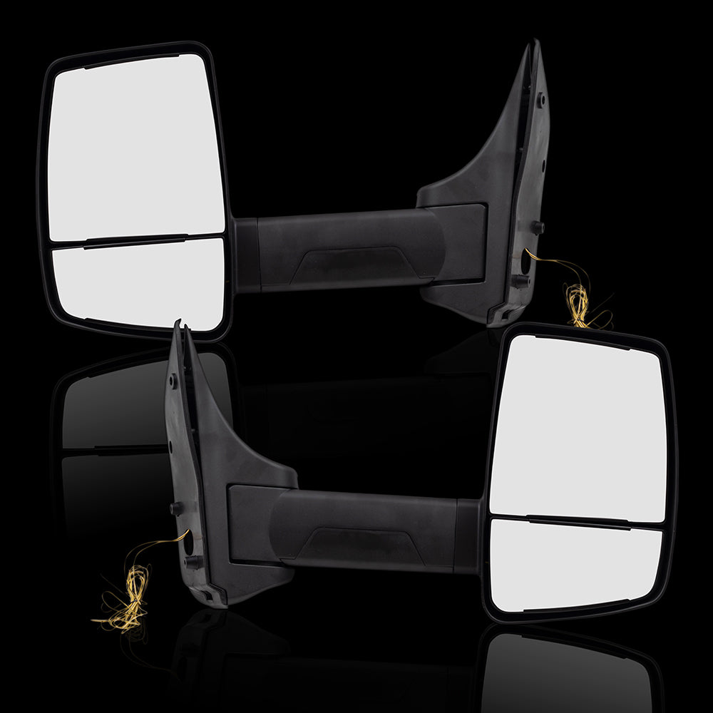 Manual Mirror for 1992-2008 E-150 Econoline Performance Upgrade for 2002-2014 E-150 for 1992-2002 E-250 Econoline for 2003-2014 E-250 for 2002-2005 E-350 Club Wagon for 1999-2014 E-350 Super Duty Set
