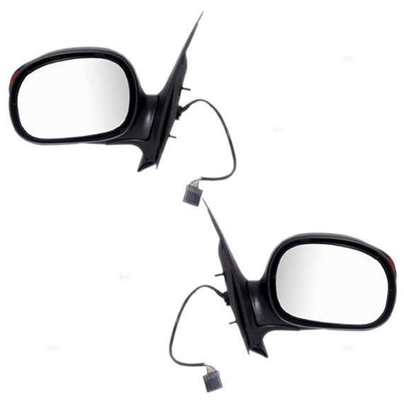 Power Mirror for 2001-2003 F-150 Supercrew Cab From 01/23/01 Turn Signal Indicator 1L3Z17683BAB Set FO1321223