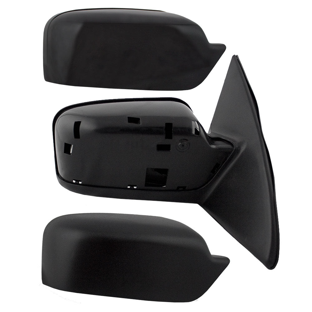 Passengers Power Side View Mirror with Smooth & Textured Covers Replacement for 2006-2010 Fusion Milan 6E5Z17682A