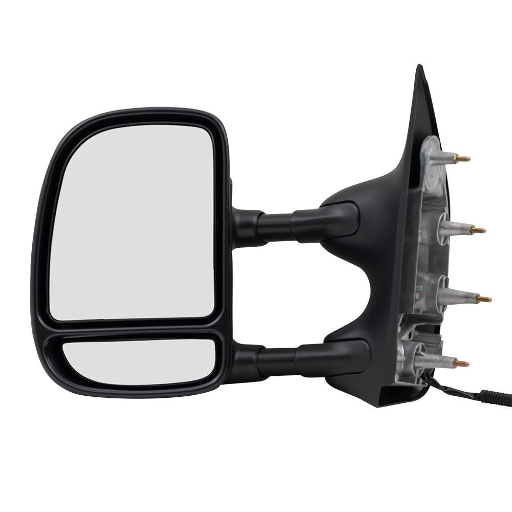 Power Towing Mirror for 2002 E-150 Econoline Extendable for 2002-2008 E-150 for 2002 E-250 Econoline for 2003-2008 E-250 for 2002-2005 E-350 Club Wagon for 2002-2008 E-350 Super Duty 7C2Z17683CA Left