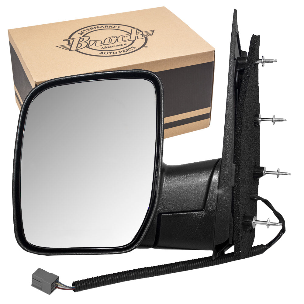 Power Mirror for 2002 E-150 Econoline Single Glass Sail Type for 2003-2008 E-150 for 2002 E-250 Econoline for 2003-2008 E-250 for 2003-2005 E-350 Club Wagon for 2002-2008 E-350 Super Duty 7C2Z17683AA