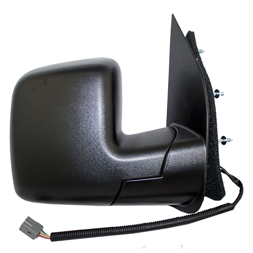 Passengers Power Side View Sail Type Mirror with Single Glass Replacement for 2002-2008 E-Series Van 7C2Z17682AA