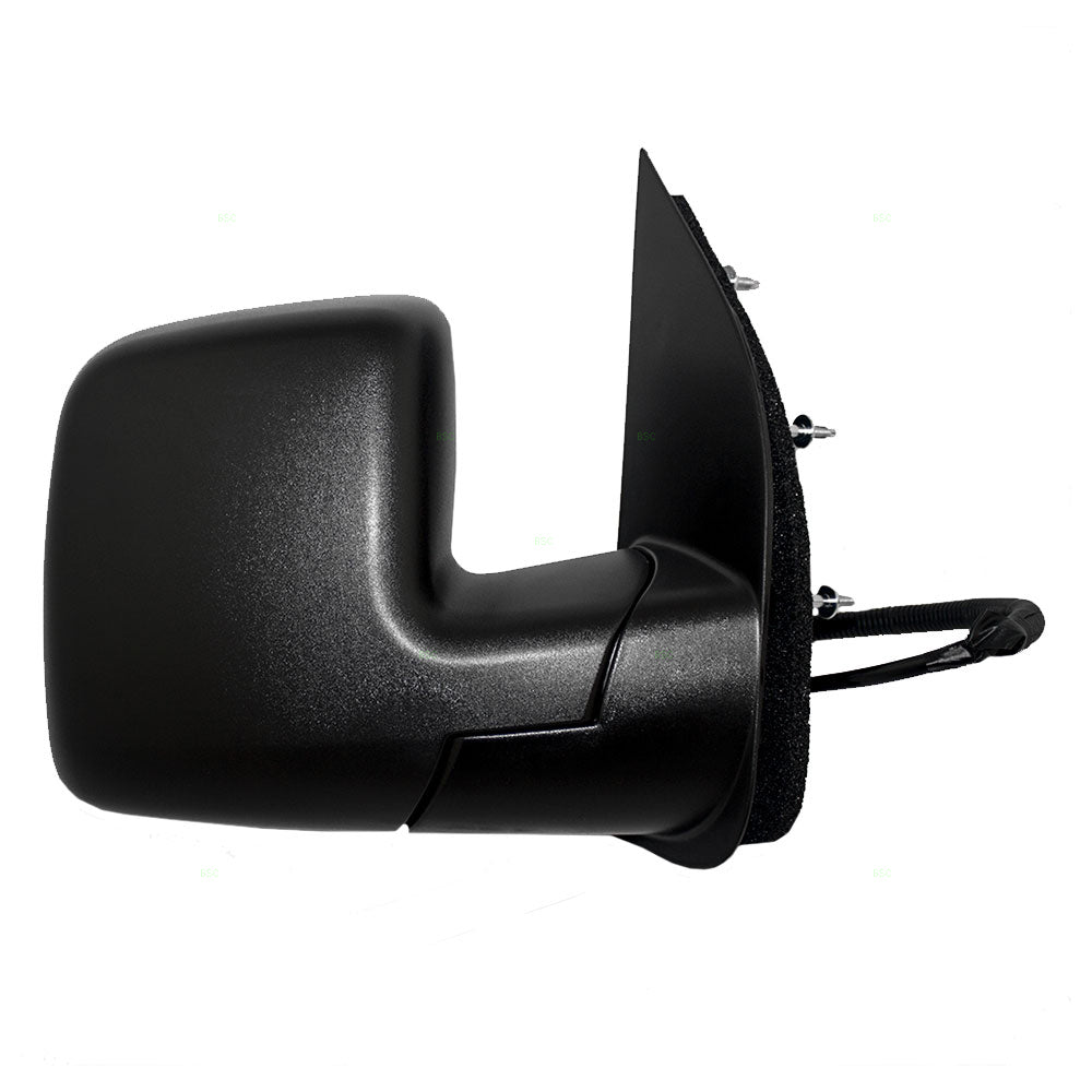 Passengers Power Side View Sail Type Mirror Glass Textured Replacement for 2009-2014 E-Series Van 9C2Z17682AA