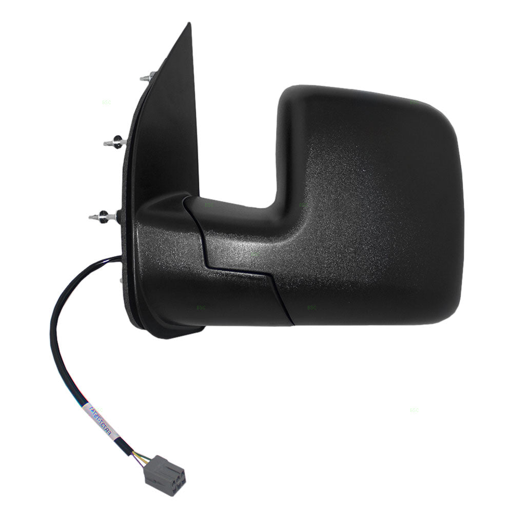 Power Mirror for 2002 E-150 Econoline Dual Glass-4 Mounting Points for 2003-2007 E-150 for 2002 E-250 Econoline for 2003-2007 E-250 for 2003-2005 E-350 Club Wagon for 2002-2007 E-350 Super Duty Left