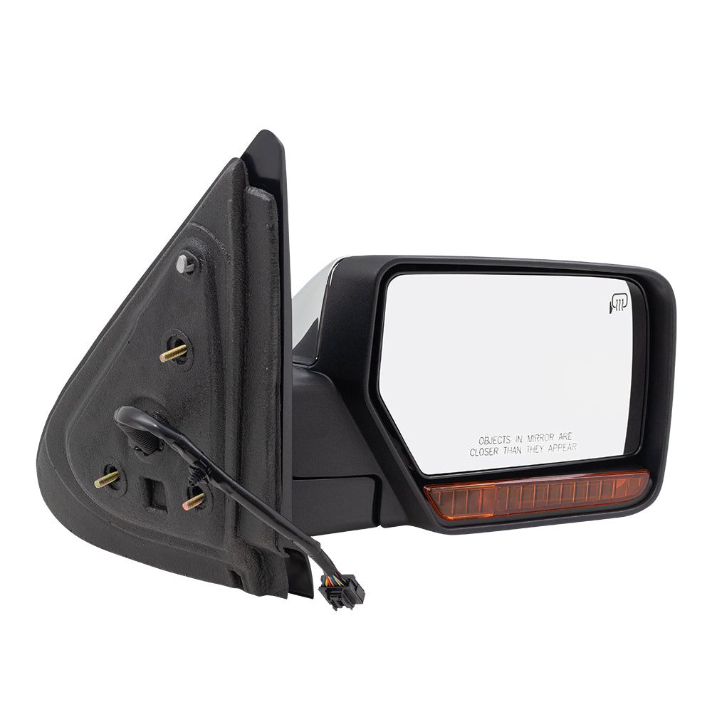 Power Mirror for 2007-2008 Expedition Turn Signal Indicator Puddle Lamp Memory Heated Power Fold for 2007-2008 Navigator 8L7Z17683AA Set FO1320391