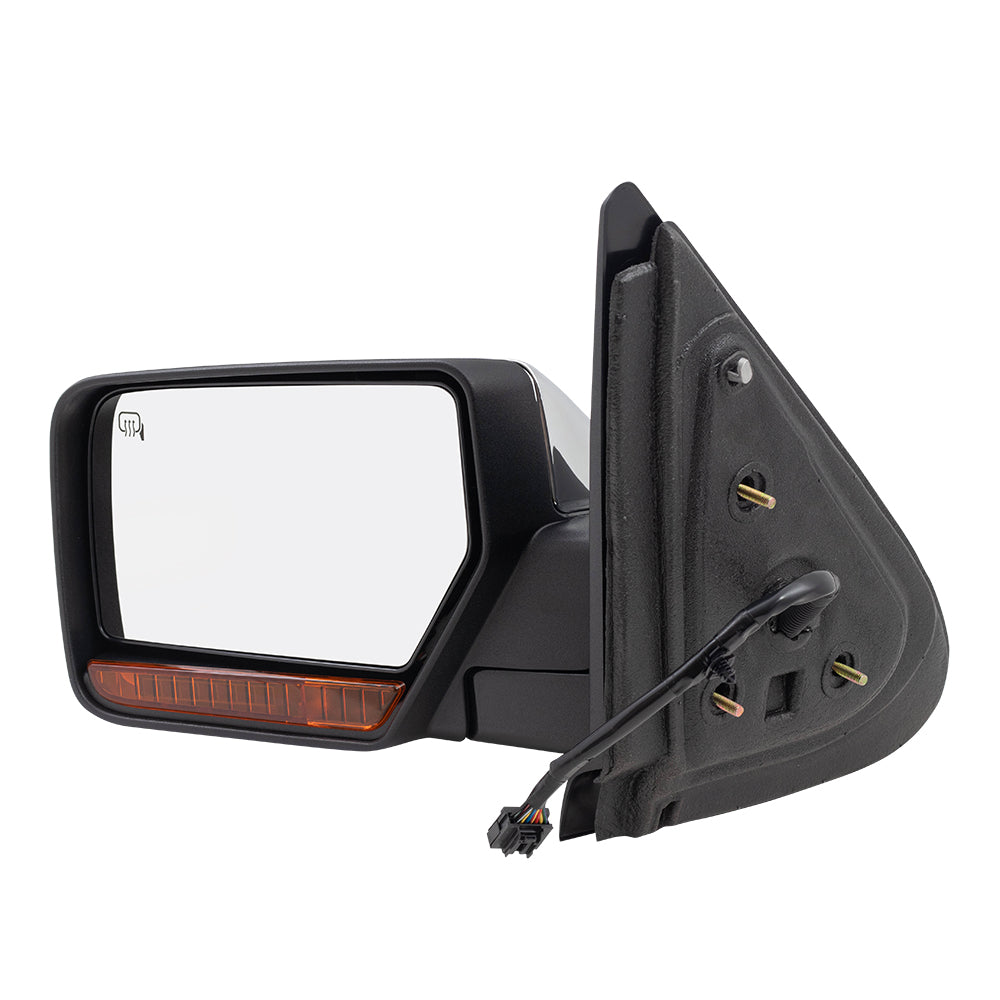 Power Mirror for 2007-2008 Expedition Turn Signal Indicator Puddle Lamp Memory Heated Power Fold for 2007-2008 Navigator 8L7Z17683AA Left FO1320391
