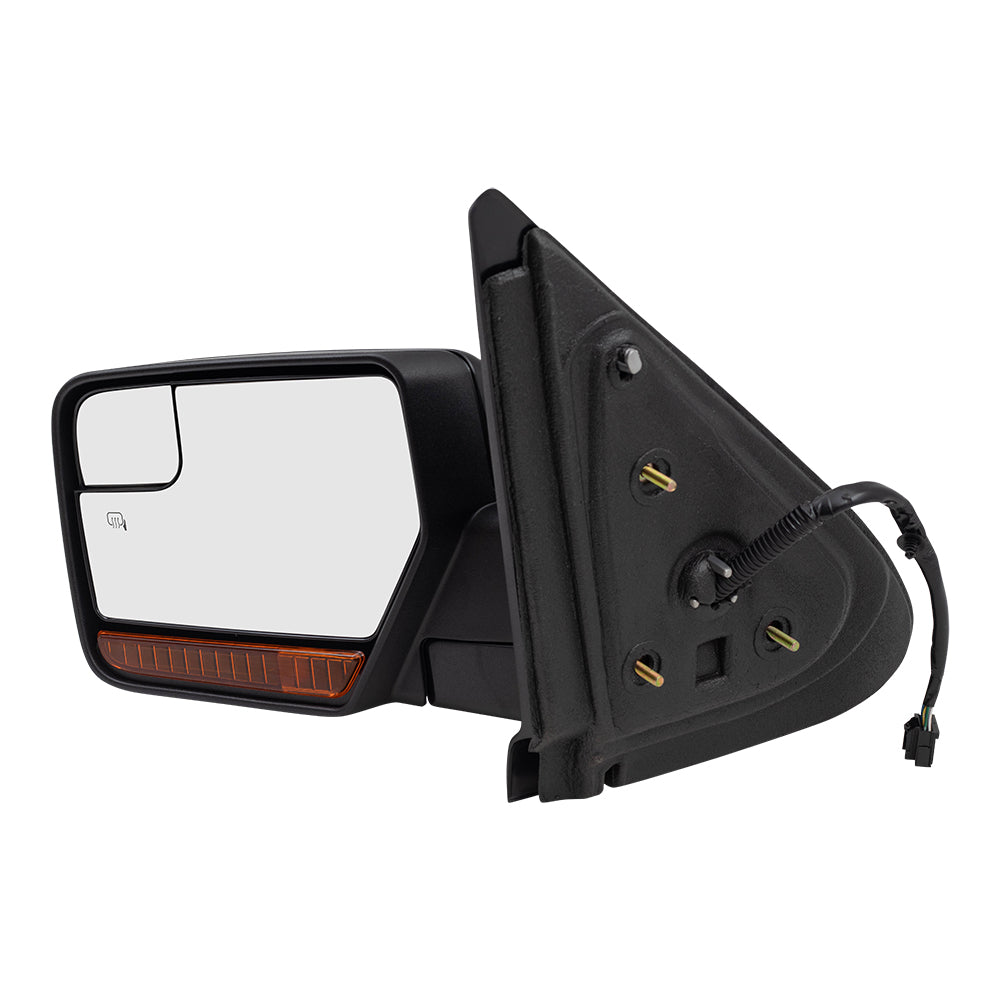 Power Folding Spotter Glass Mirror Replacement for 2012-2014 Expedition Navigator Drivers Heated Memory Puddle Lamp CL1Z17683CAPTM