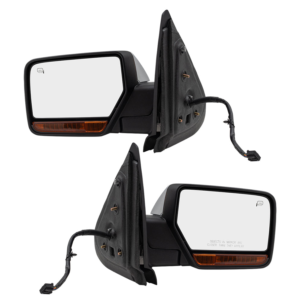 Power Mirror for 2009-2010 Expedition Turn Signal Indicator Puddle Lamp Memory Heated Power Fold for 2009-2010 Navigator 9L7Z17683AA Set FO1320392