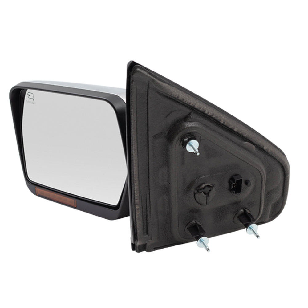Power Mirror for 2009-2014 F-150 Reflector Pedestal Type Turn Signal Indicator Puddle Lamp Memory Heated Power Fold 9L3Z17683EB Left FO1320411