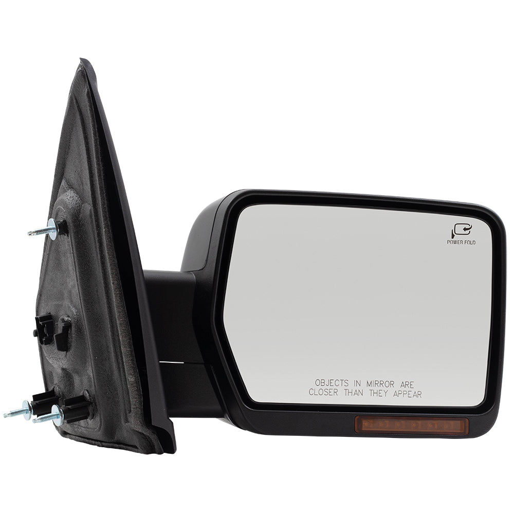 Power Mirror for 2009-2014 F-150 Reflector Pedestal Type Turn Signal Indicator Puddle Lamp Memory Heated Power Fold BL3Z17682FAPTM Right FO1321413