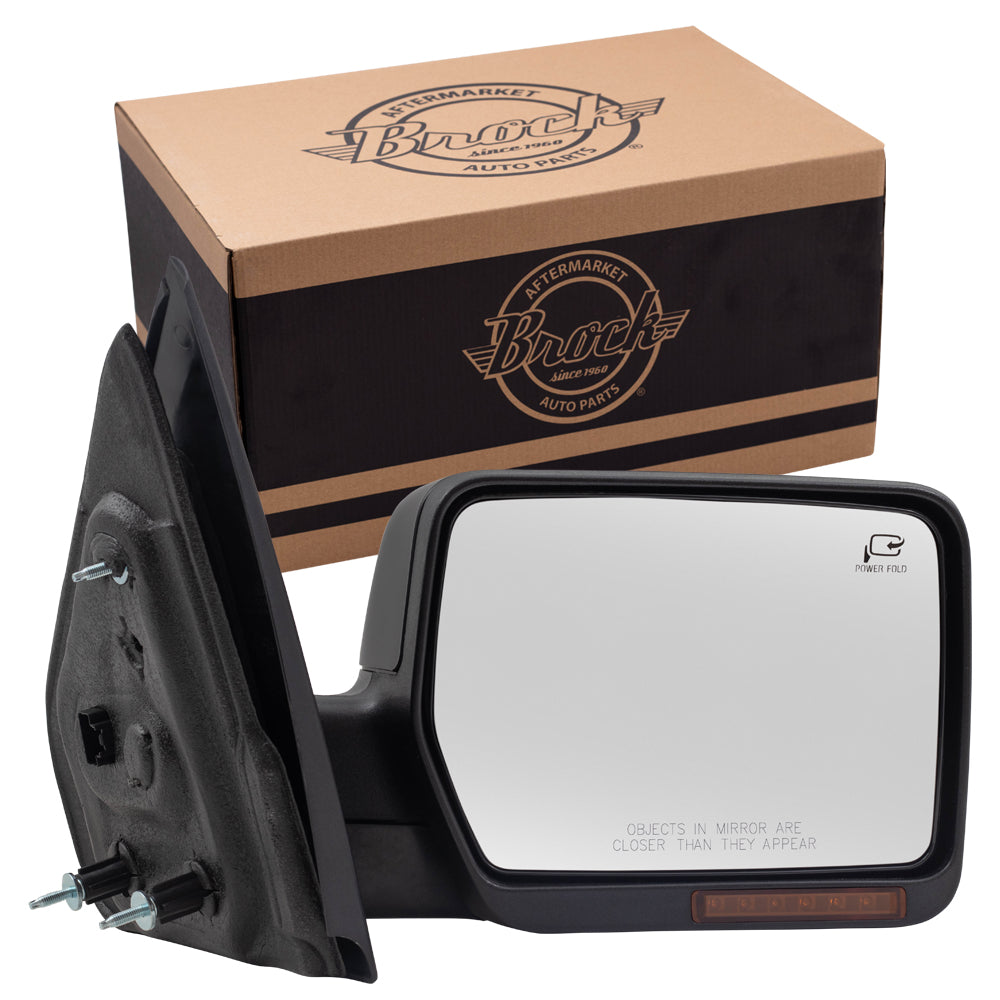 Power Mirror for 2007-2008 F-150 Turn Signal Indicator Puddle Lamp Memory Heated Power Fold for 2007-2008 Mark LT 8L3Z17682TA Right FO1321373