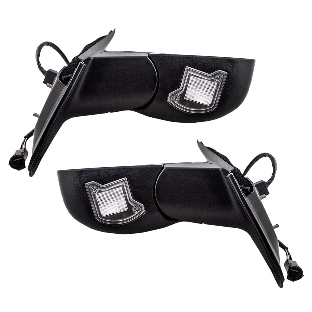 Replacement Driver and Passenger Power Side View Mirrors with Puddle Lamp Compatible with 98-01 Explorer Mountaineer F87Z17683AAB F87Z17682AAA