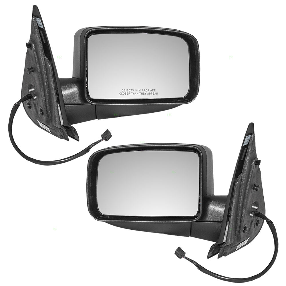 Driver and Passenger Power Side View Mirrors with Puddle Lamp Replacement for 2005-2006 Expedition 5L1Z17683FAA 5L1Z17682FAA