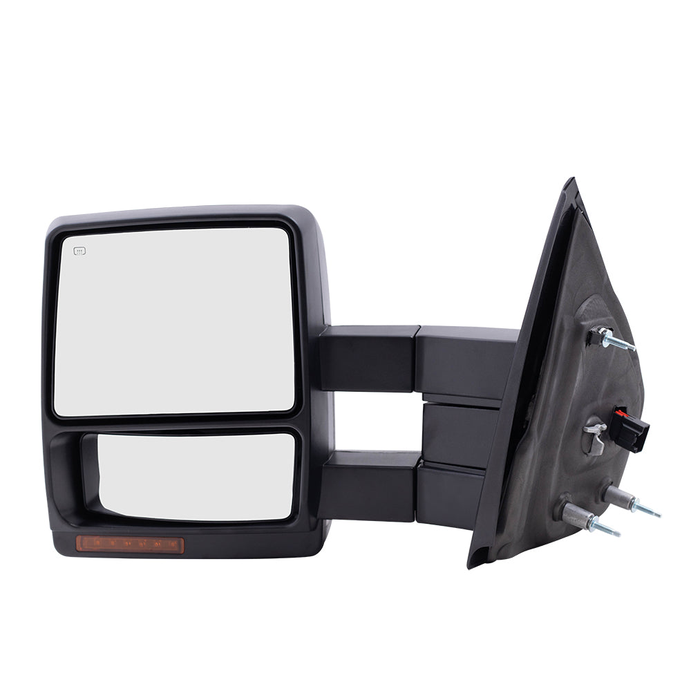 Power Mirror for 2007-2014 F-150 Extendable Turn Signal Indicator Puddle Lamp Heated 7L3Z17683AE Left FO1320369
