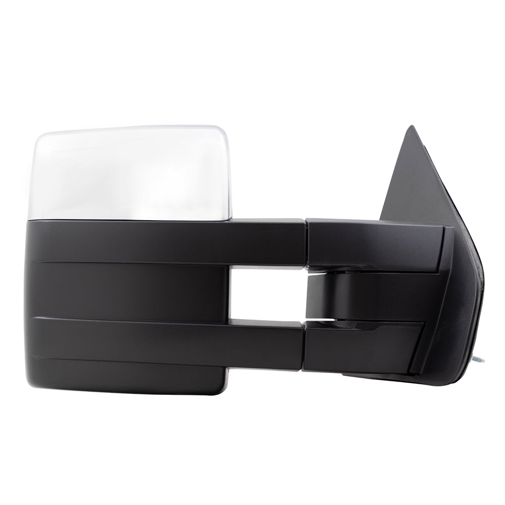 Power Mirror for 2008-2014 F-150 Extendable Turn Signal Indicator Puddle Lamp Memory Heated 9L3Z17683EC Set FO1320388