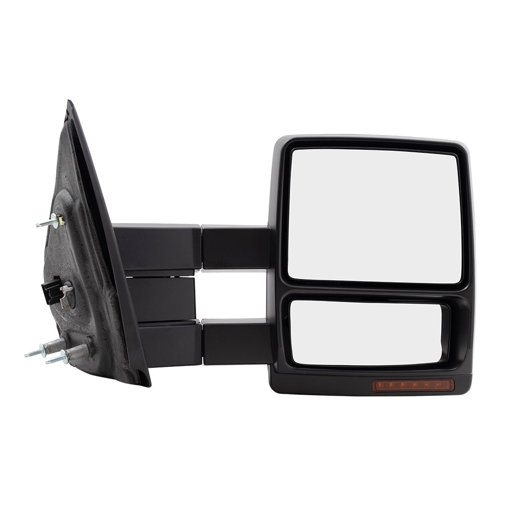 Power Mirror for 2008-2014 F-150 Extendable Turn Signal Indicator Puddle Lamp Memory Heated 9L3Z17683EC Set FO1320388