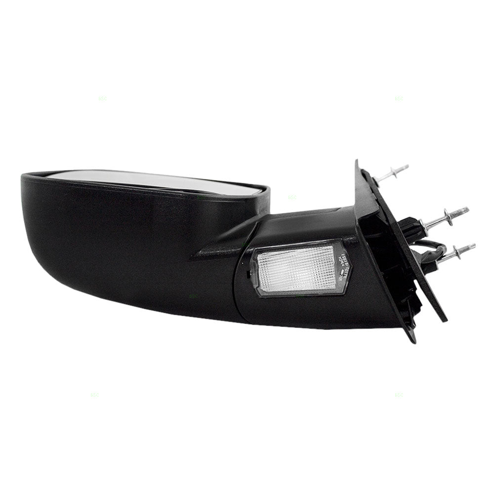 Power Mirror for 2002 E-150 Econoline Dual Glass-4 Mounting Points Puddle Lamp for 2003-2007 E-150 for 2002 E-250 Econoline for 2003-2007 E-250 for 2003-2005 E-350 Club Wagon 2C2Z17683BAB Left