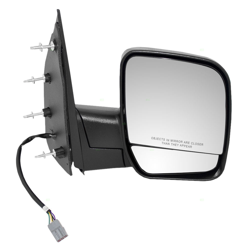 Power Mirror for 2002 E-150 Econoline Dual Glass-4 Mounting Points Puddle Lamp for 2003-2007 E-150 for 2002 E-250 Econoline for 2003-2007 E-250 for 2003-2005 E-350 Club Wagon 2C2Z17682BAB Right