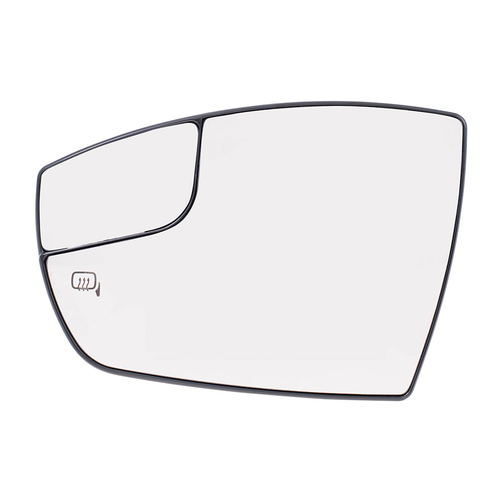 Brock Replacement Driver Side Mirror Glass and Base with Heat and Spotter Glass without Blind Spot Detection Compatible with 2013-2016 Escape 13-18 C-Max Hybrid 13-17 C-Max Energi