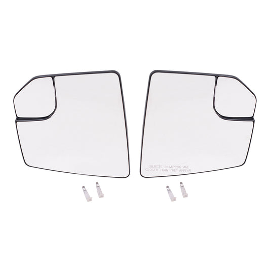 Mirror Glass with Base for 2015-2020 F-150 FL3Z17K707L Set FO1324139