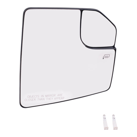 Mirror Glass with Base for 2015-2020 F-150 Heated FL3Z17K707B Right FO1325140
