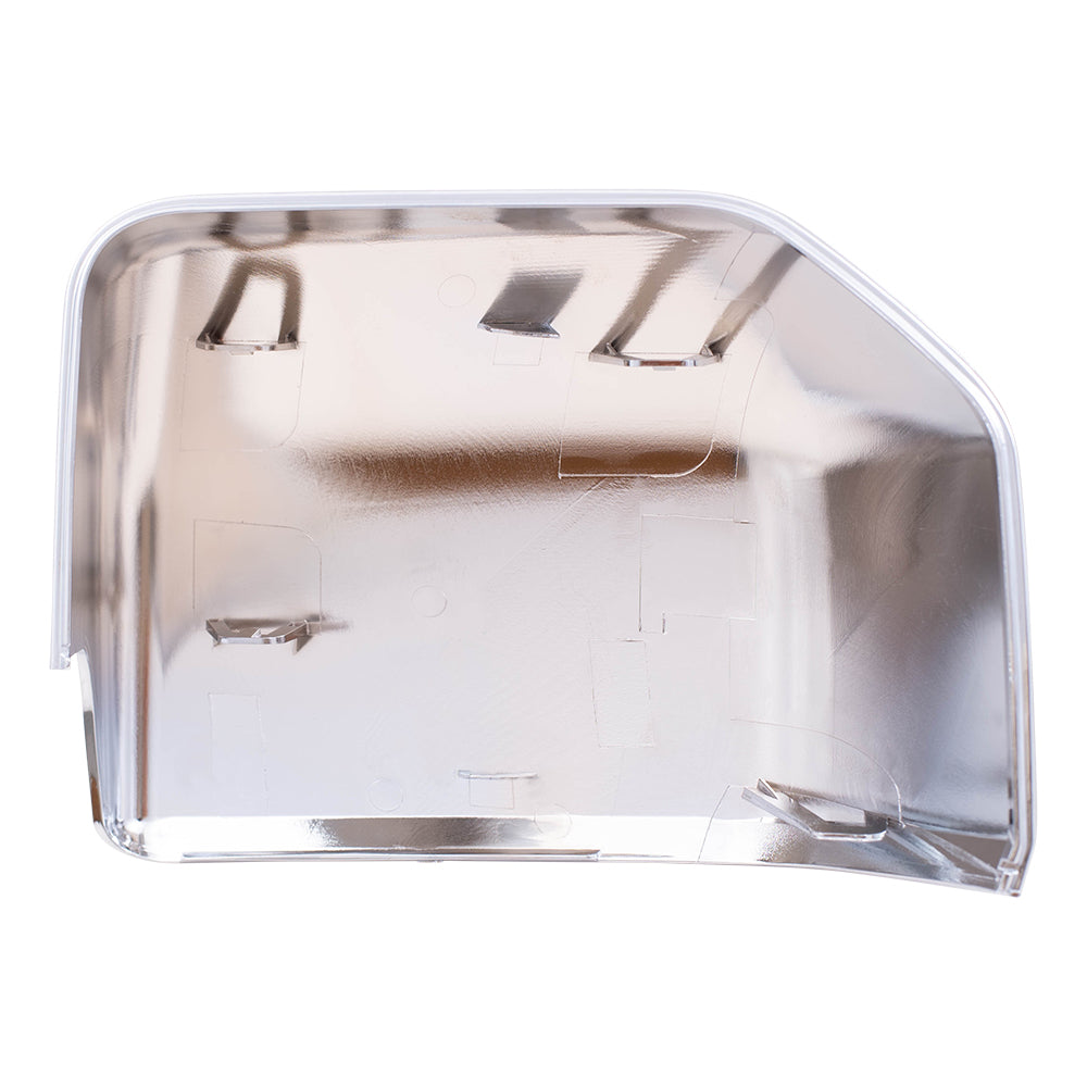 Brock Aftermarket Replacement Driver Left Passenger Right Chrome Mirror Cover Set Compatible with 2015-2020 Ford F-150