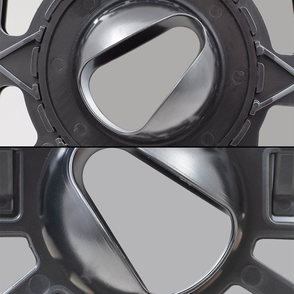 Upper and Lower Manual Tow Mirror Glass & Base Set without Heat Compatible with 2016-2019 F-650 SD and F-750 SD Driver's side