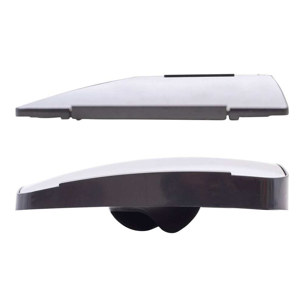Brock Aftermarket Replacement Driver Side Upper and Lower Power Tow Mirrors Glass & Base Set without Heat Compatible with 2016-2019 F-650 SD & 2016-2019 F-750 SD