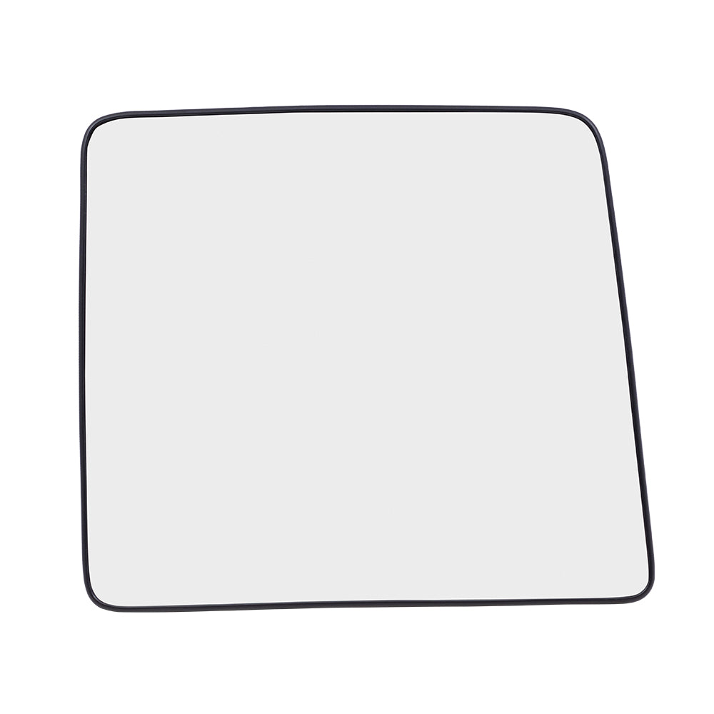 Brock Replacement Passenger Upper Tow Mirror Glass with Base Compatible with 08-16 Super Duty Pickup Truck
