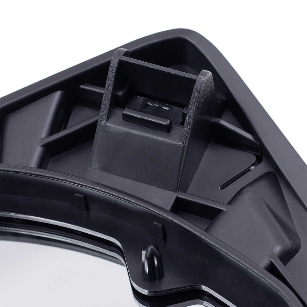 Brock Replacement Passenger Upper Tow Mirror Glass with Base Compatible with 08-16 Super Duty Pickup Truck