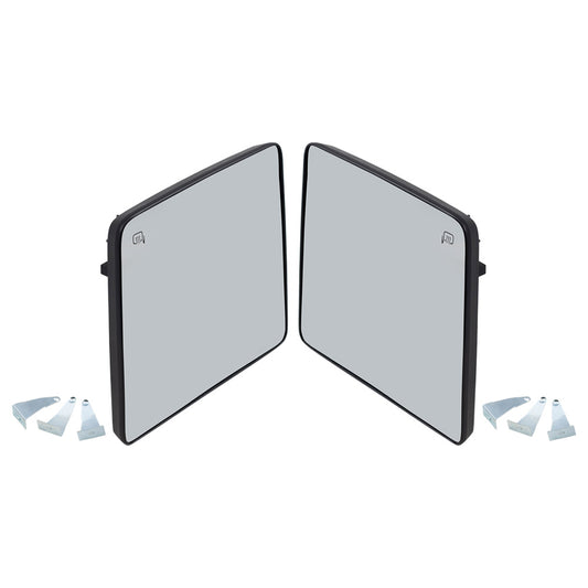Mirror Glass with Base for 2013-2014 F-150 Upper Heated for 2008-2016 F-250 Super Duty for 2008-2016 F-350 Super Duty 7C3Z17K707H Set FO1324150