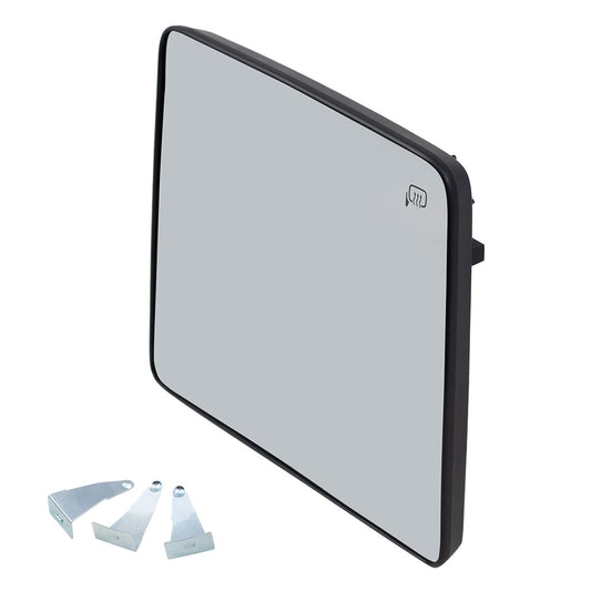 Mirror Glass with Base for 2013-2014 F-150 Upper Heated for 2008-2016 F-250 Super Duty for 2008-2016 F-350 Super Duty 7C3Z17K707F Right FO1325150