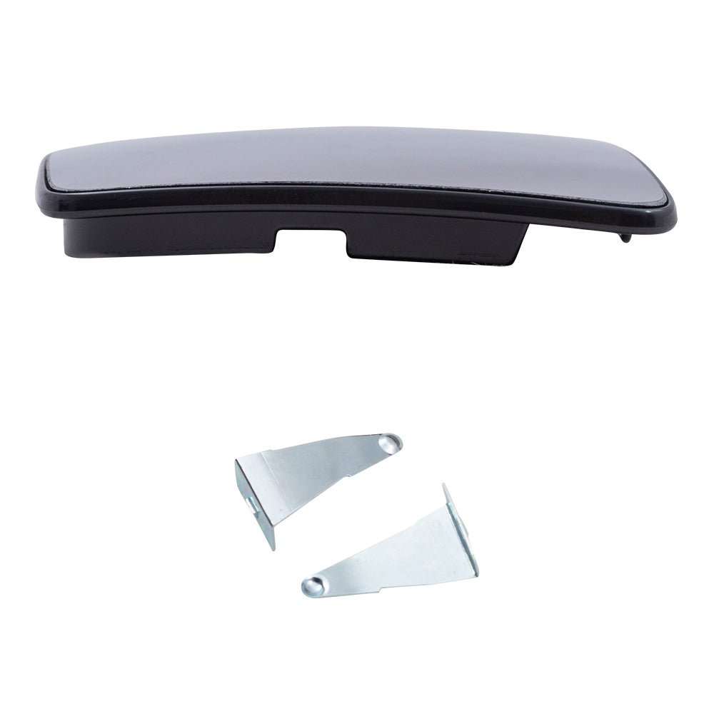 Brock Replacement Driver Side Upper and Lower Tow Mirrors Glass & Base Set Compatible with 2015-2020 Transit