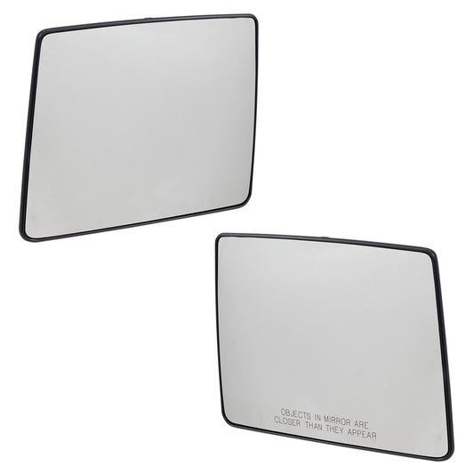Mirror Glass with Base for 2004-2012 F-150 Upper Heated 7L3Z17K707F Set FO1324116