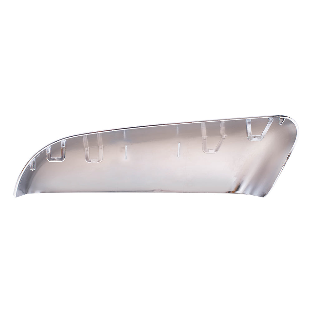 Replacement Drivers and Passengers Tow Mirror Covers Chrome Compatible with 07-14 F150 8L3Z 17D743 AA 8L3Z 17D742 AA