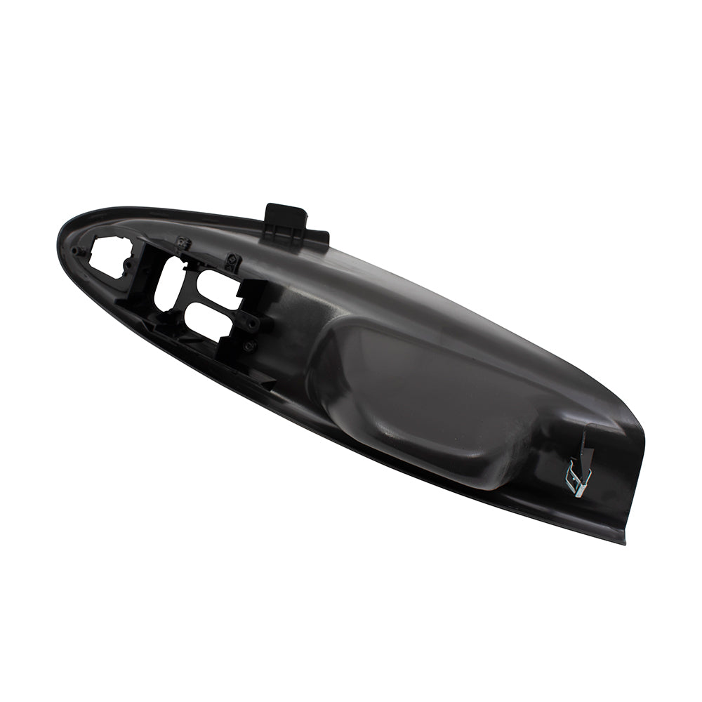 Brock Replacement Drivers Front Inside Interior Door Pull Handle Switch Panel Housing Medium Graphite Compatible with Mustang Coupe 1R3Z14527AAC