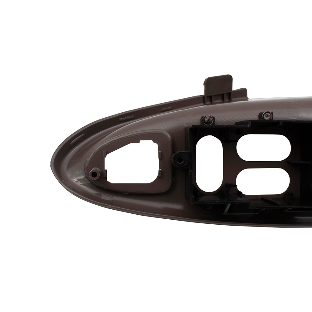 Brock Replacement Drivers Inside Door Pull Handle Switch Panel Housing Tan Compatible with Mustang Coupe 1R3Z14527AAA