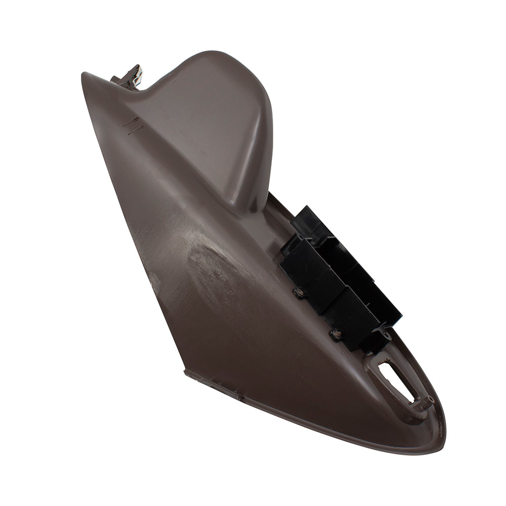 Brock Replacement Drivers Inside Door Pull Handle Switch Panel Housing Tan Compatible with Mustang Coupe 1R3Z14527AAA